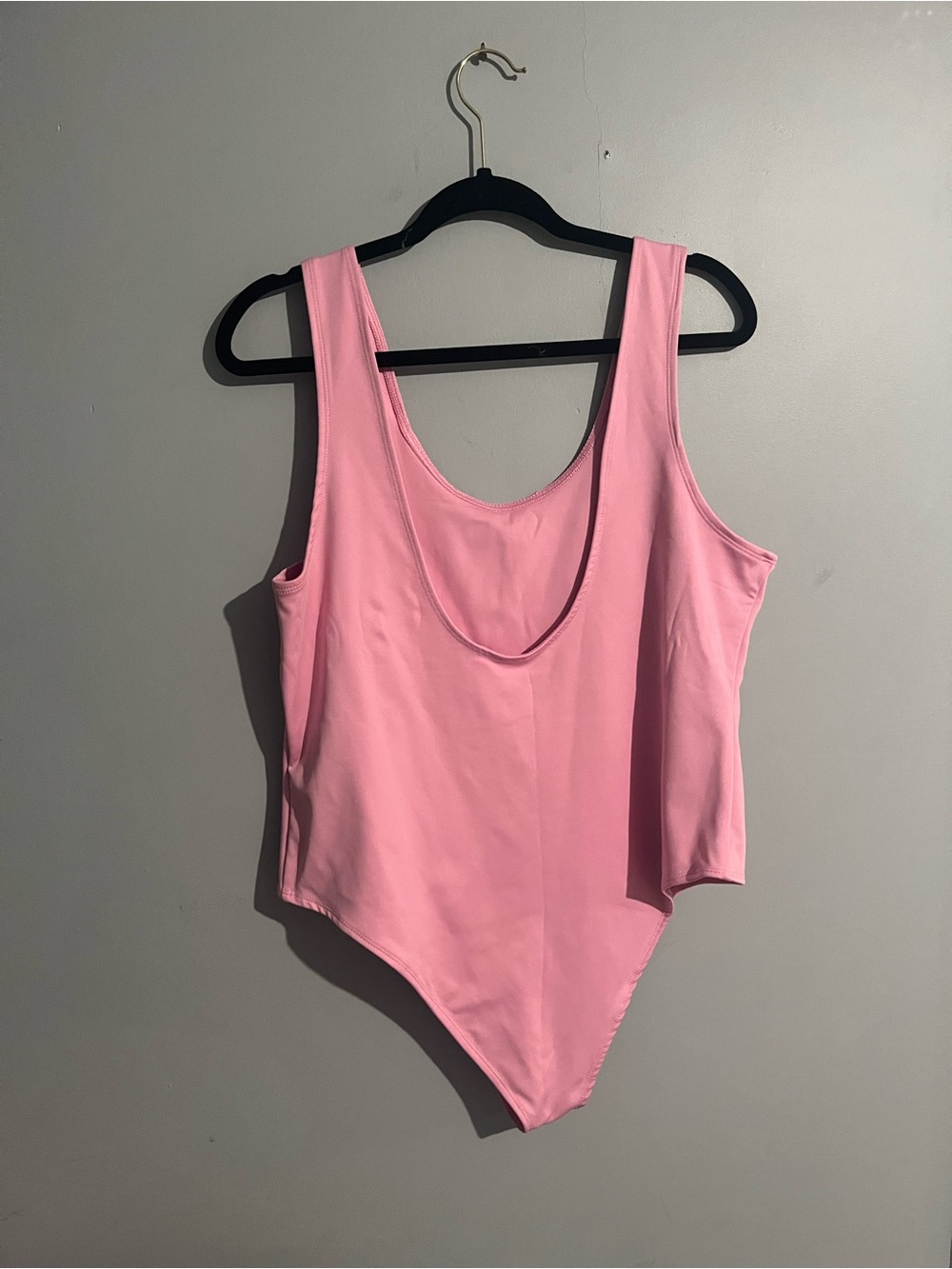Barbie Pink One-Piece Swimsuit with White Logo - Picture 3 of 4